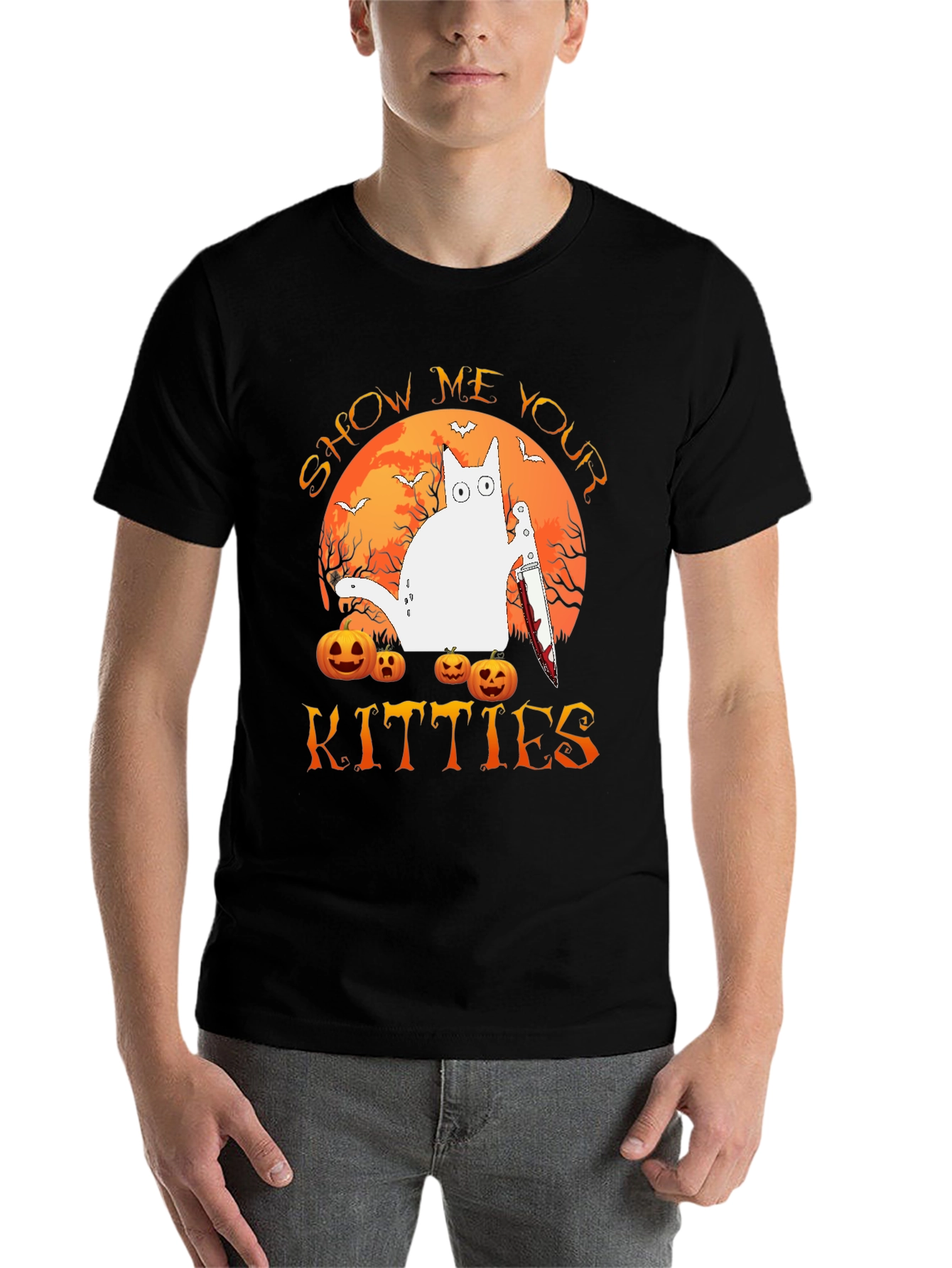 Halloween Show Me Your Kitties T-Shirt