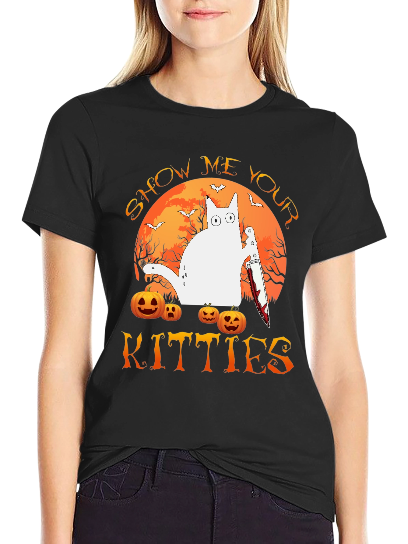 Halloween Show Me Your Kitties T-Shirt