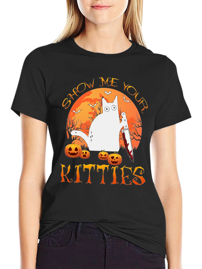Halloween Show Me Your Kitties T-Shirt