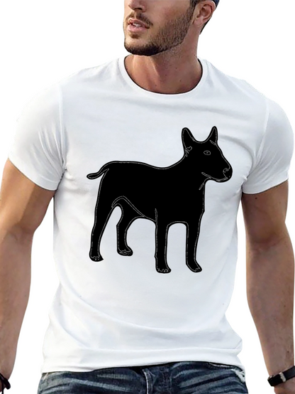 Dog Graphic T-Shirt - Black