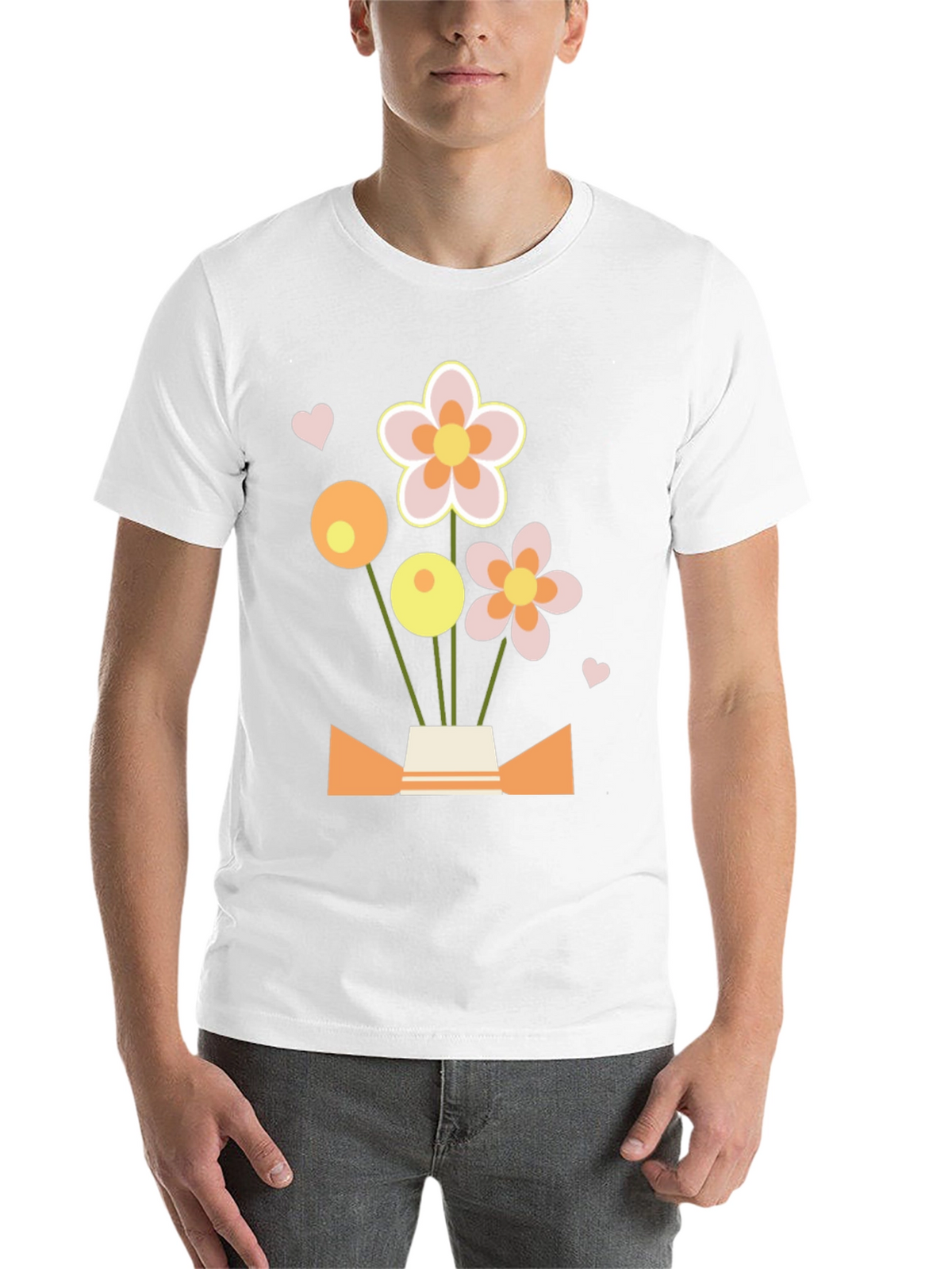Floral Bouquet Graphic Tee - Black