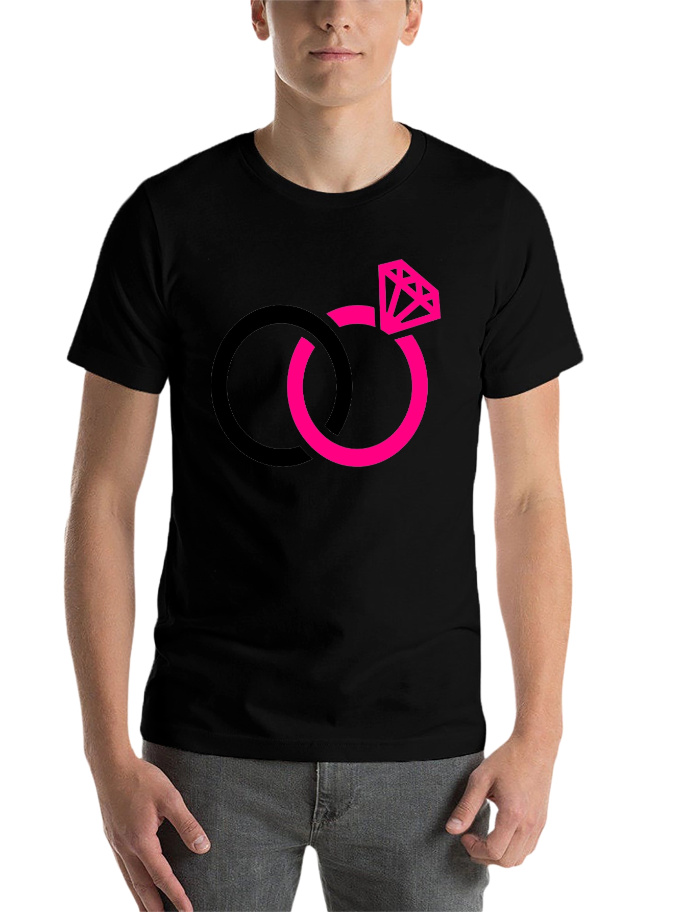 Interlocked Rings Graphic Tee - Black