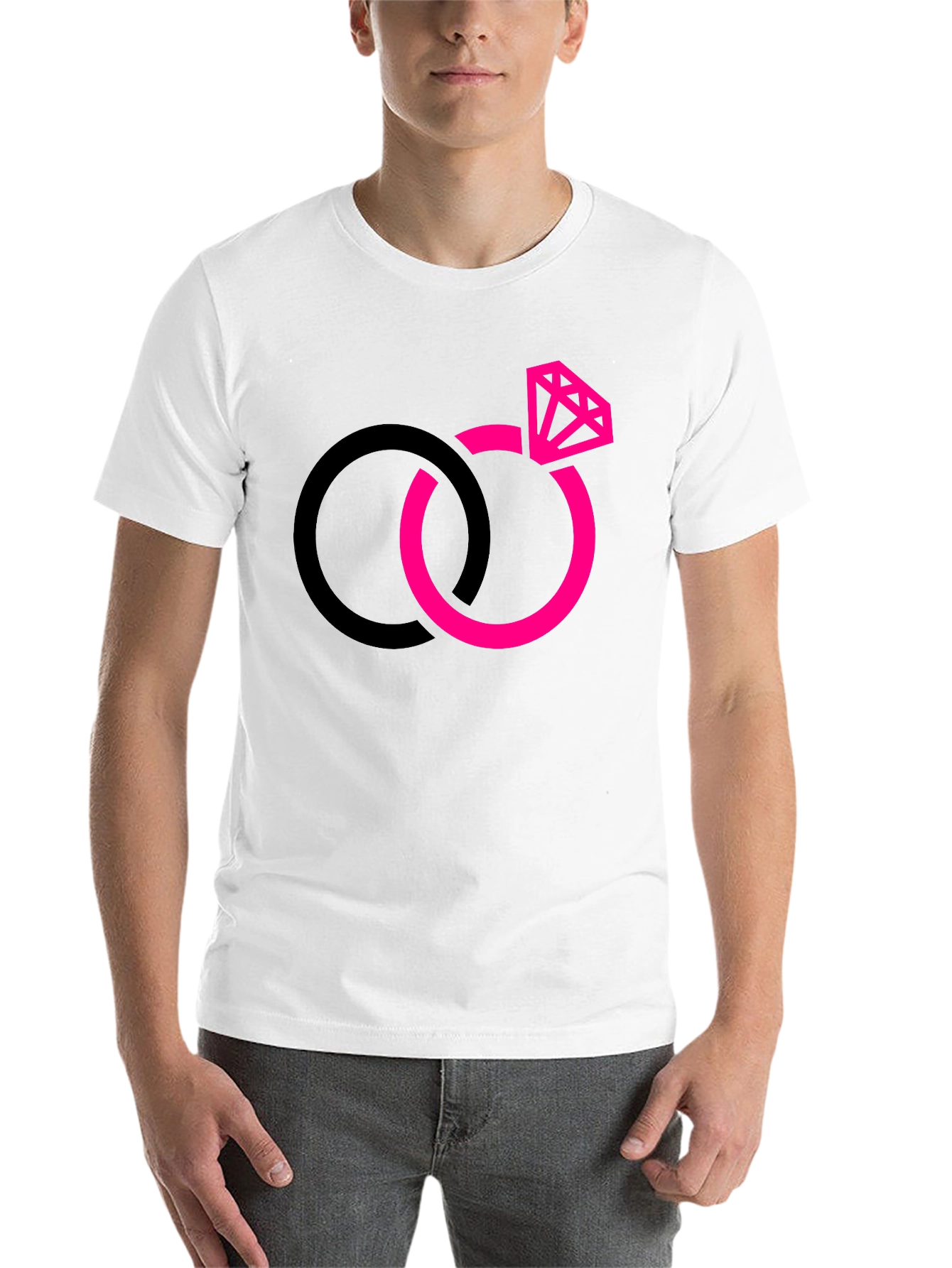 Interlocked Rings Graphic Tee - Black