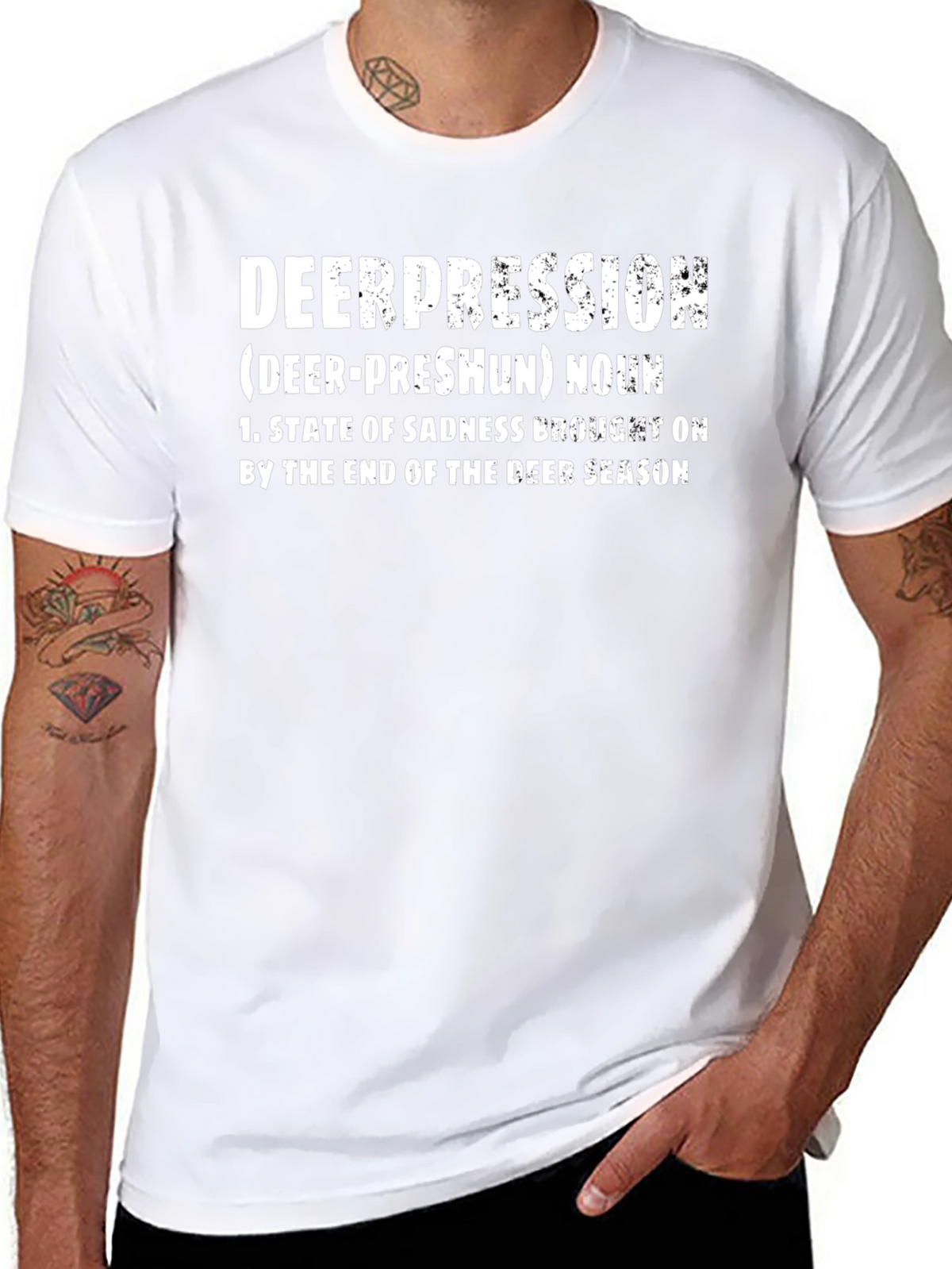 Deerpression T-Shirt: Funny Hunting Season Tee