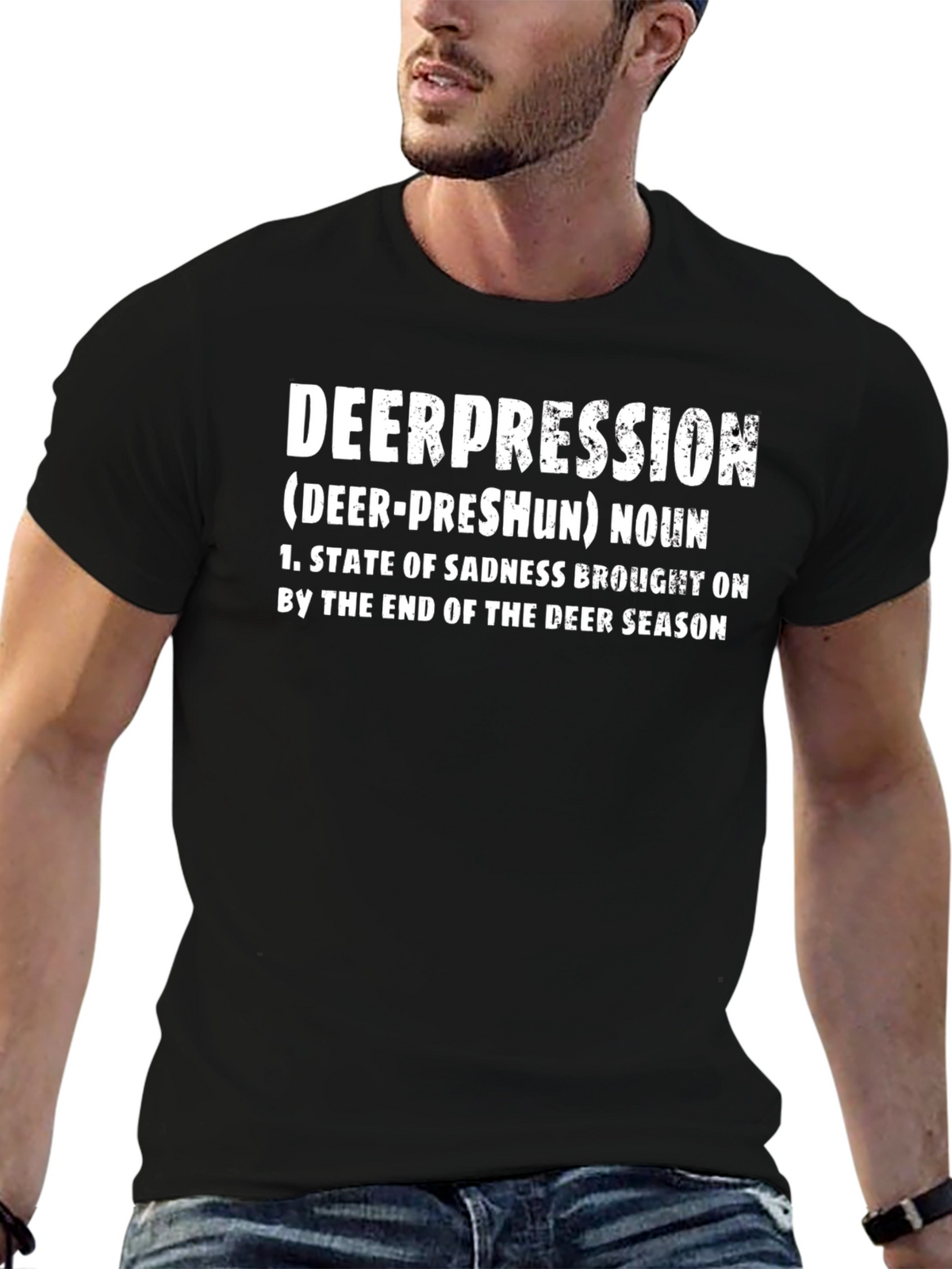 Deerpression T-Shirt: Funny Hunting Season Tee