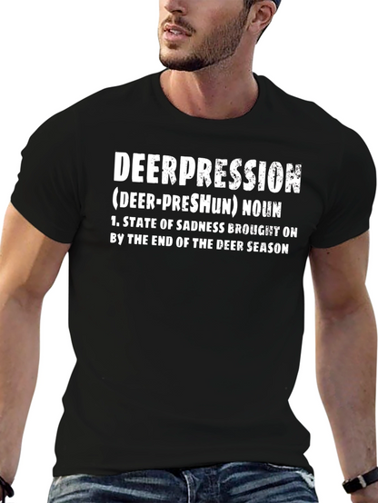 Deerpression T-Shirt: Funny Hunting Season Tee