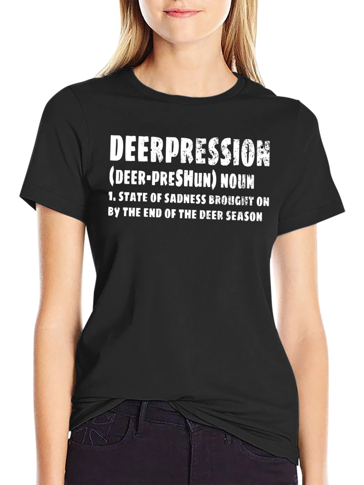 Deerpression T-Shirt: Funny Hunting Season Tee