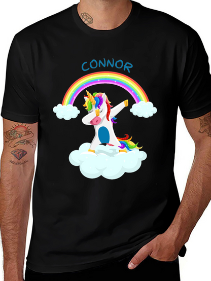 Unicorn Rainbow Dab Personalized T-Shirt