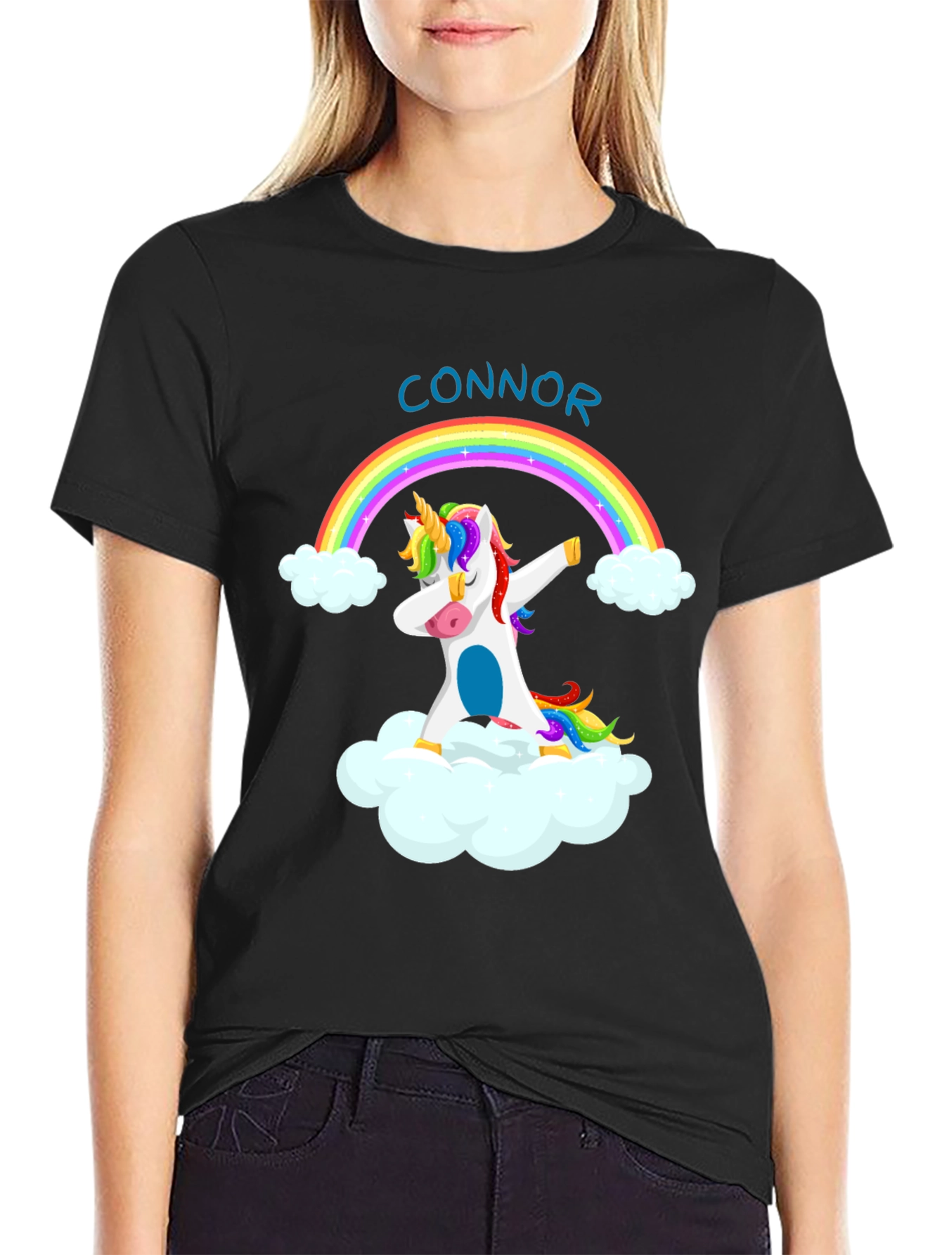 Unicorn Rainbow Dab Personalized T-Shirt
