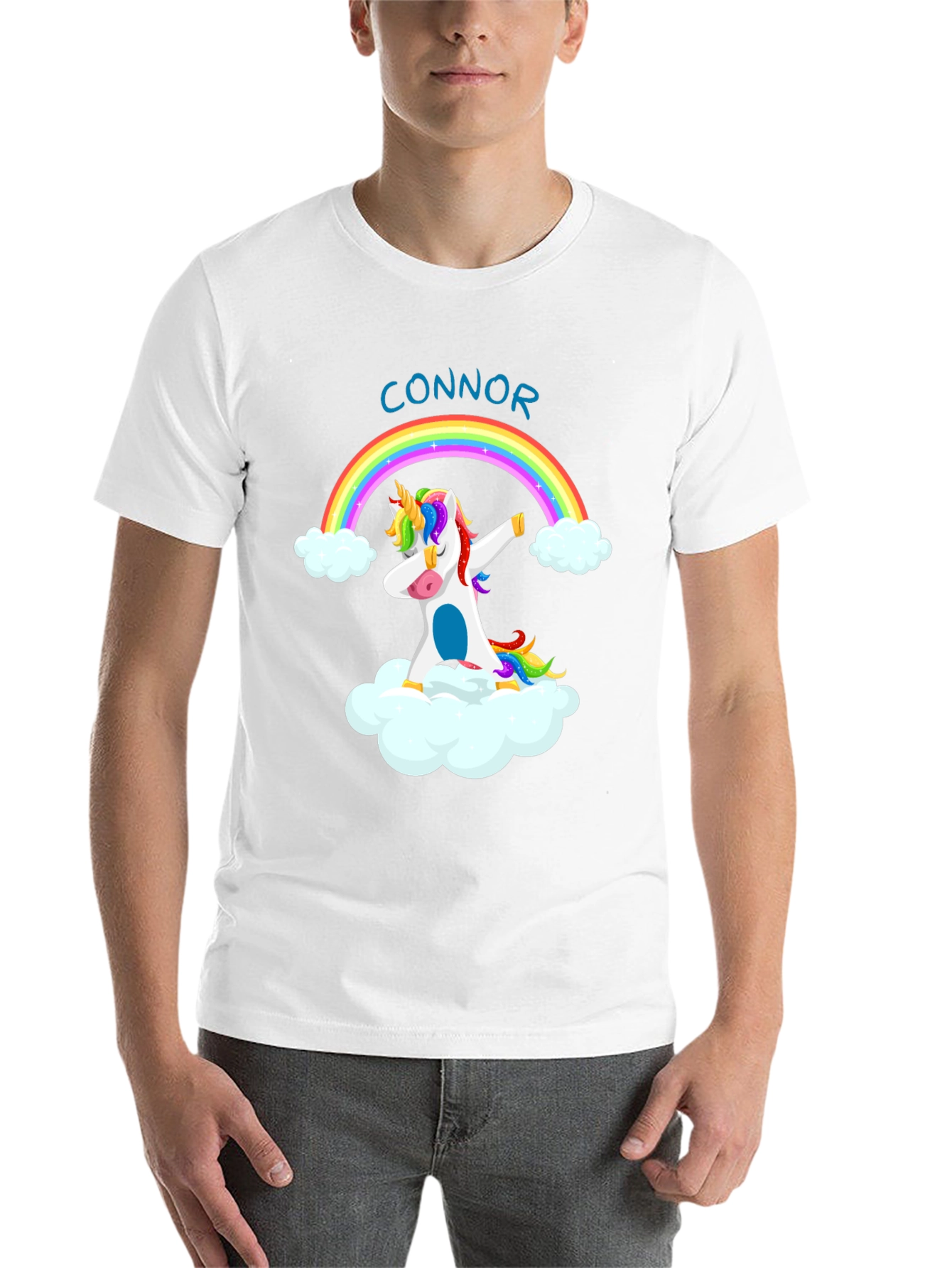 Unicorn Rainbow Dab Personalized T-Shirt
