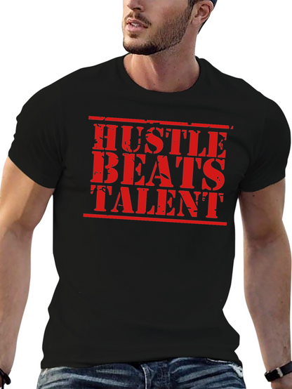 Hustle Beats Talent Graphic T-Shirt
