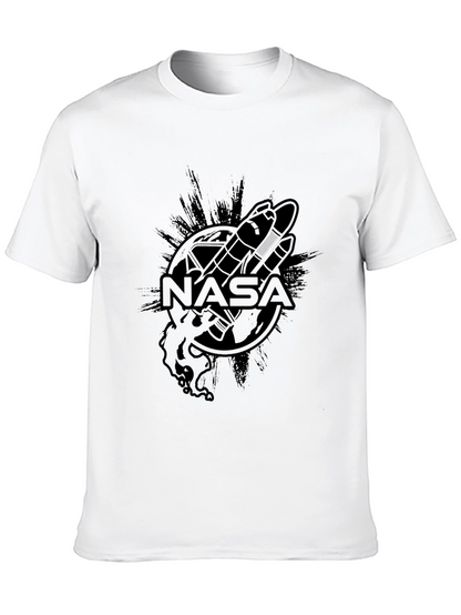 NASA Space Shuttle Graphic Black T-Shirt