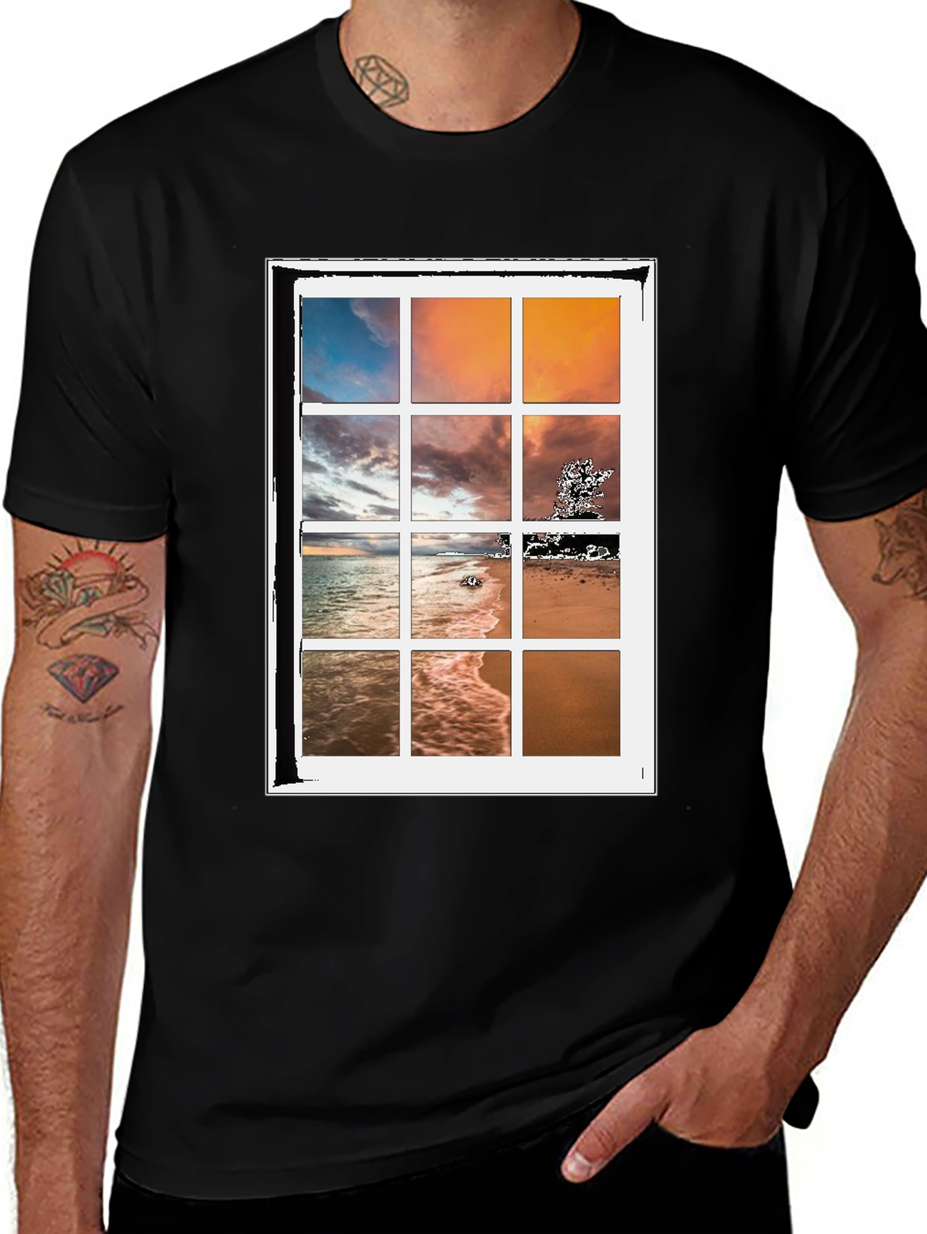 Coastal View T-Shirt: Window to Paradise