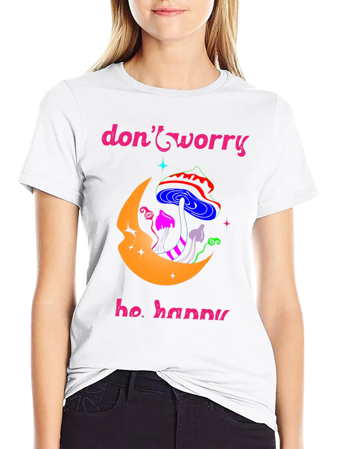 Dont Worry Be Happy Graphic T-Shirt