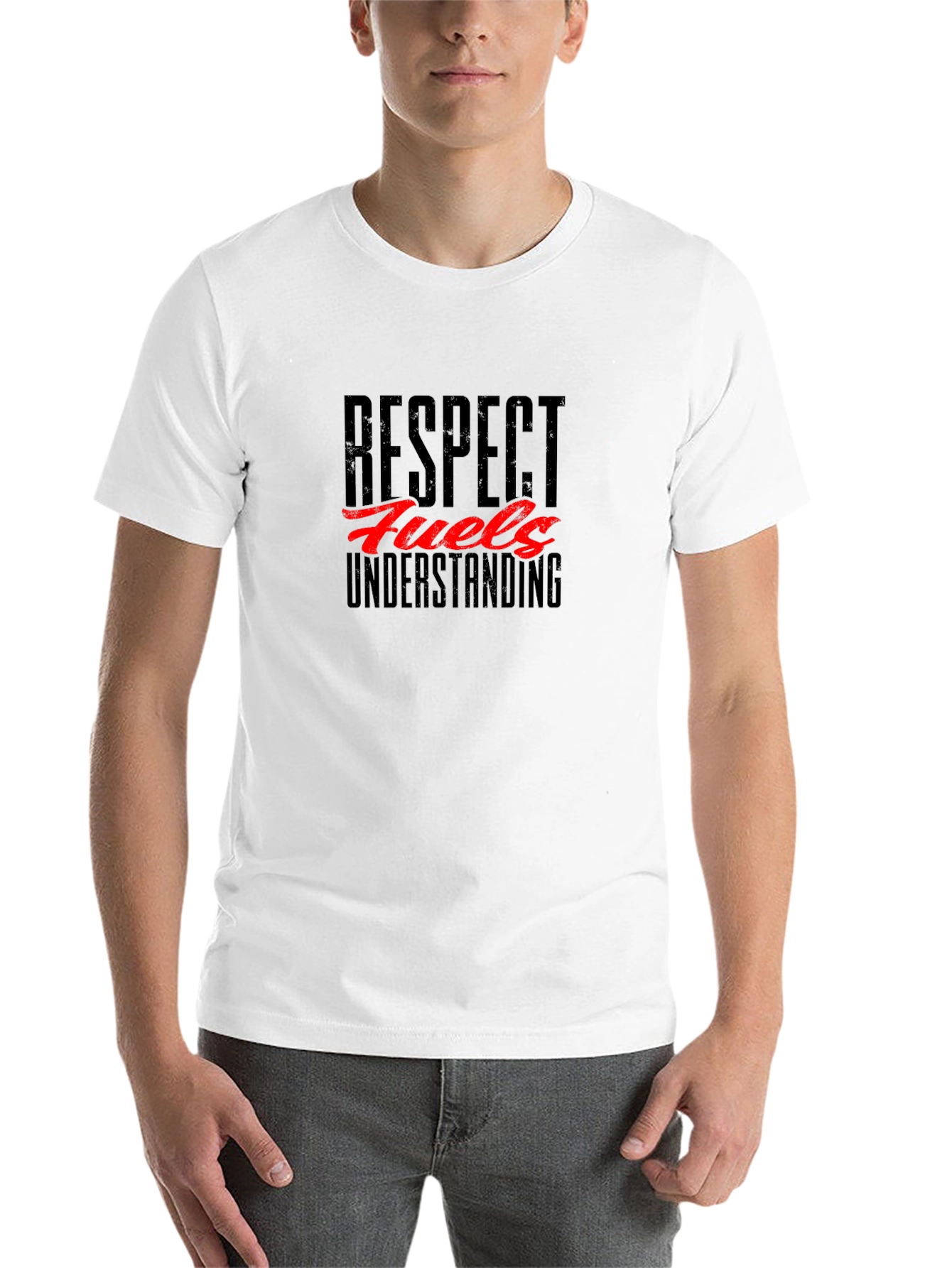 Respect Fuels Understanding Black Graphic T-Shirt