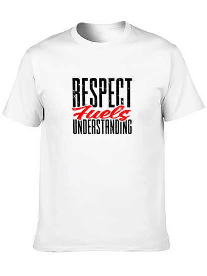 Respect Fuels Understanding Black Graphic T-Shirt