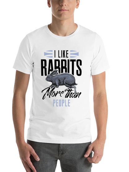 I Like Rabbits T-Shirt - Funny Animal Lover Tee