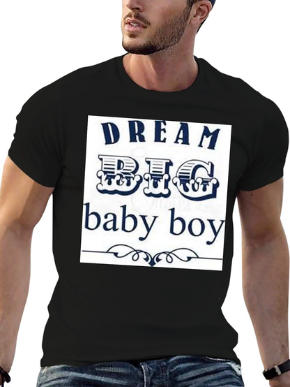 Dream Big Baby Boy Black Graphic Tee
