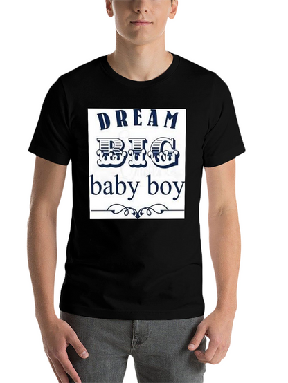 Dream Big Baby Boy Black Graphic Tee