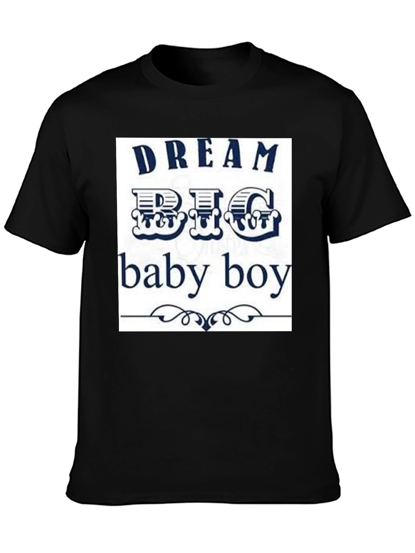 Dream Big Baby Boy Black Graphic Tee
