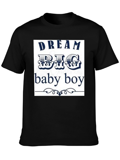 Dream Big Baby Boy Black Graphic Tee