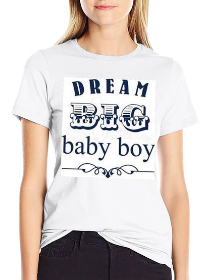 Dream Big Baby Boy Black Graphic Tee