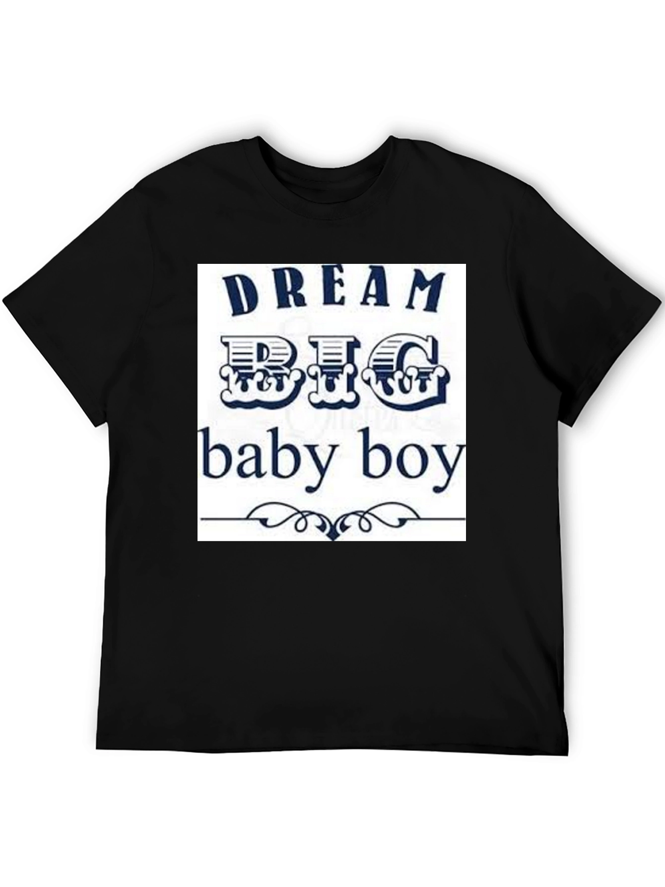 Dream Big Baby Boy Black Graphic Tee