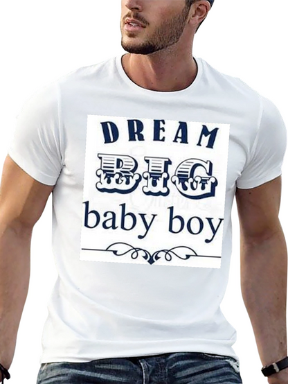 Dream Big Baby Boy Black Graphic Tee