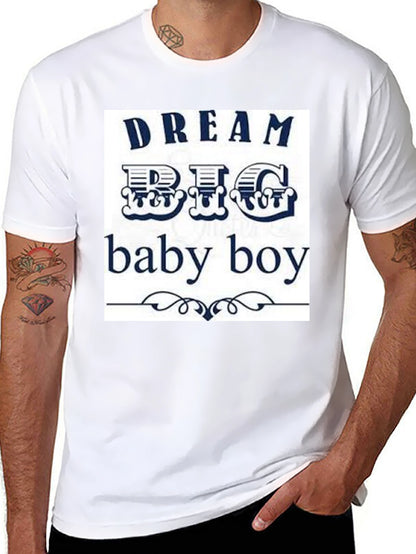 Dream Big Baby Boy Black Graphic Tee