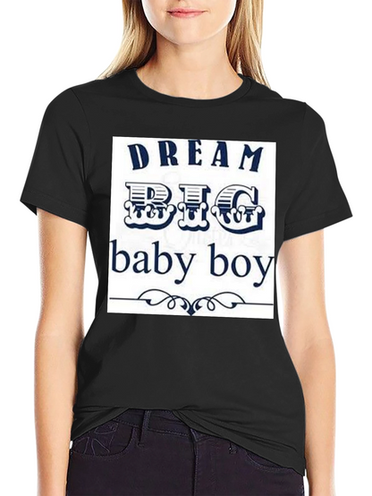 Dream Big Baby Boy Black Graphic Tee