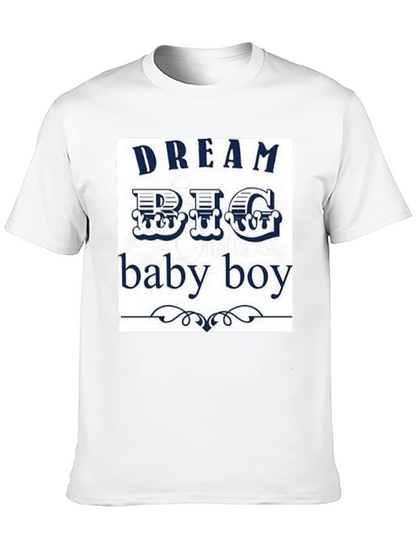 Dream Big Baby Boy Black Graphic Tee