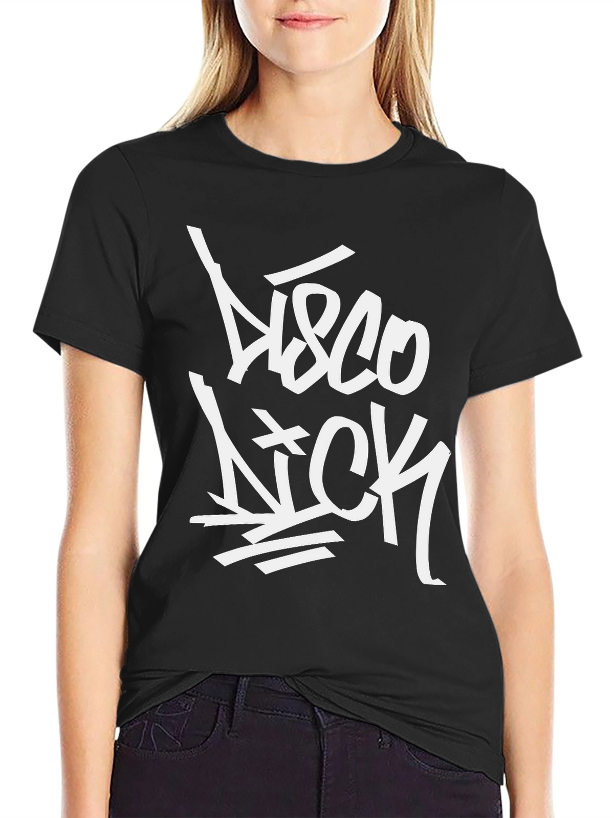 Disco Nick Black Graphic T-Shirt