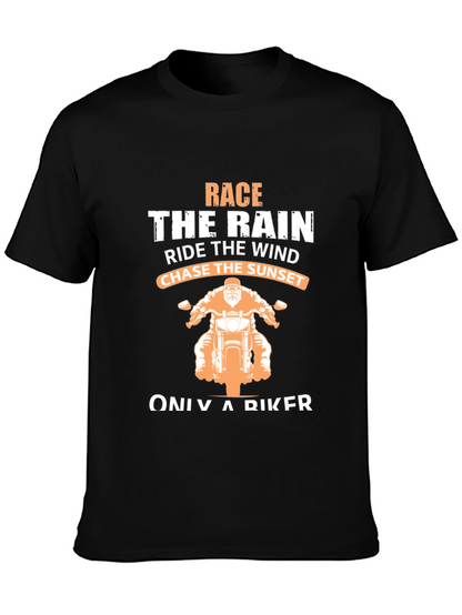 Biker T-Shirt: Race The Rain