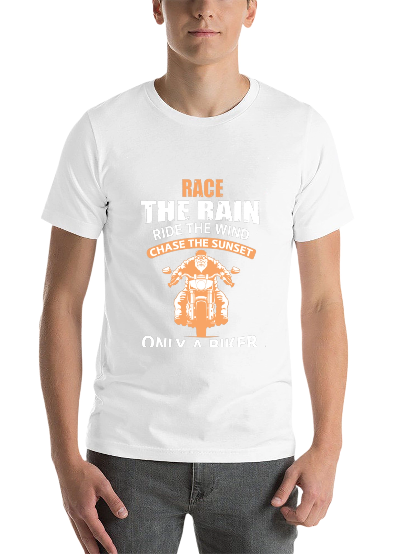 Biker T-Shirt: Race The Rain