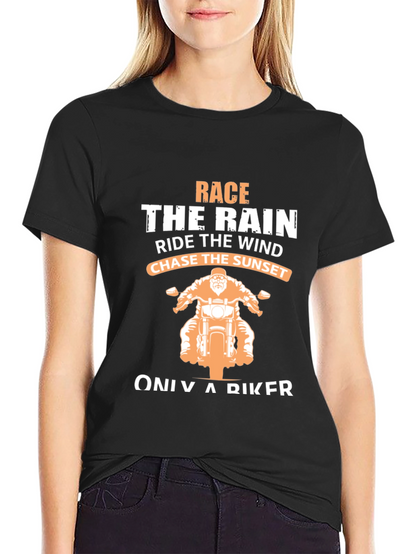 Biker T-Shirt: Race The Rain