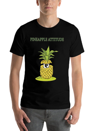 Pineapple Attitude Graphic Tee - Quirky Fruit T-Shirt