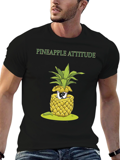 Pineapple Attitude Graphic Tee - Quirky Fruit T-Shirt