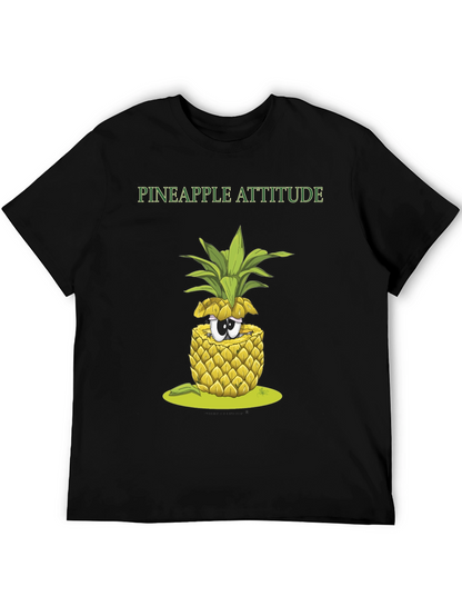 Pineapple Attitude Graphic Tee - Quirky Fruit T-Shirt