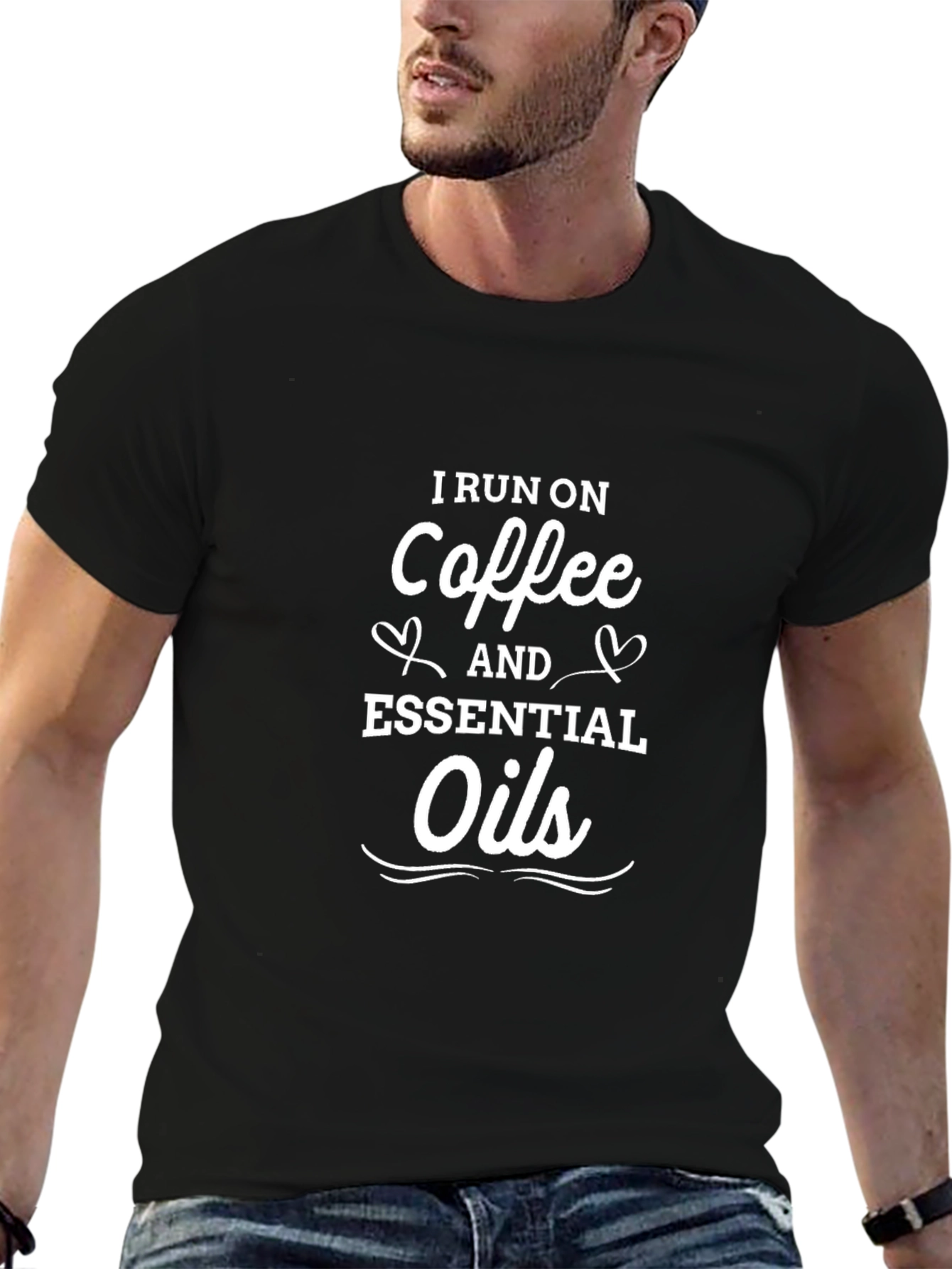 Coffee & Essential Oils T-Shirt - Funny Graphic Tee