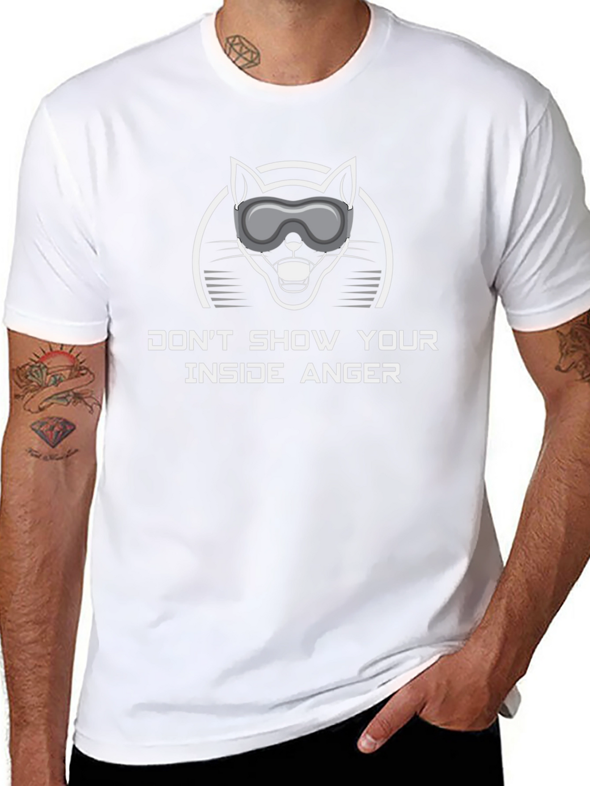 Dont Show Your Inside Anger Graphic Tee