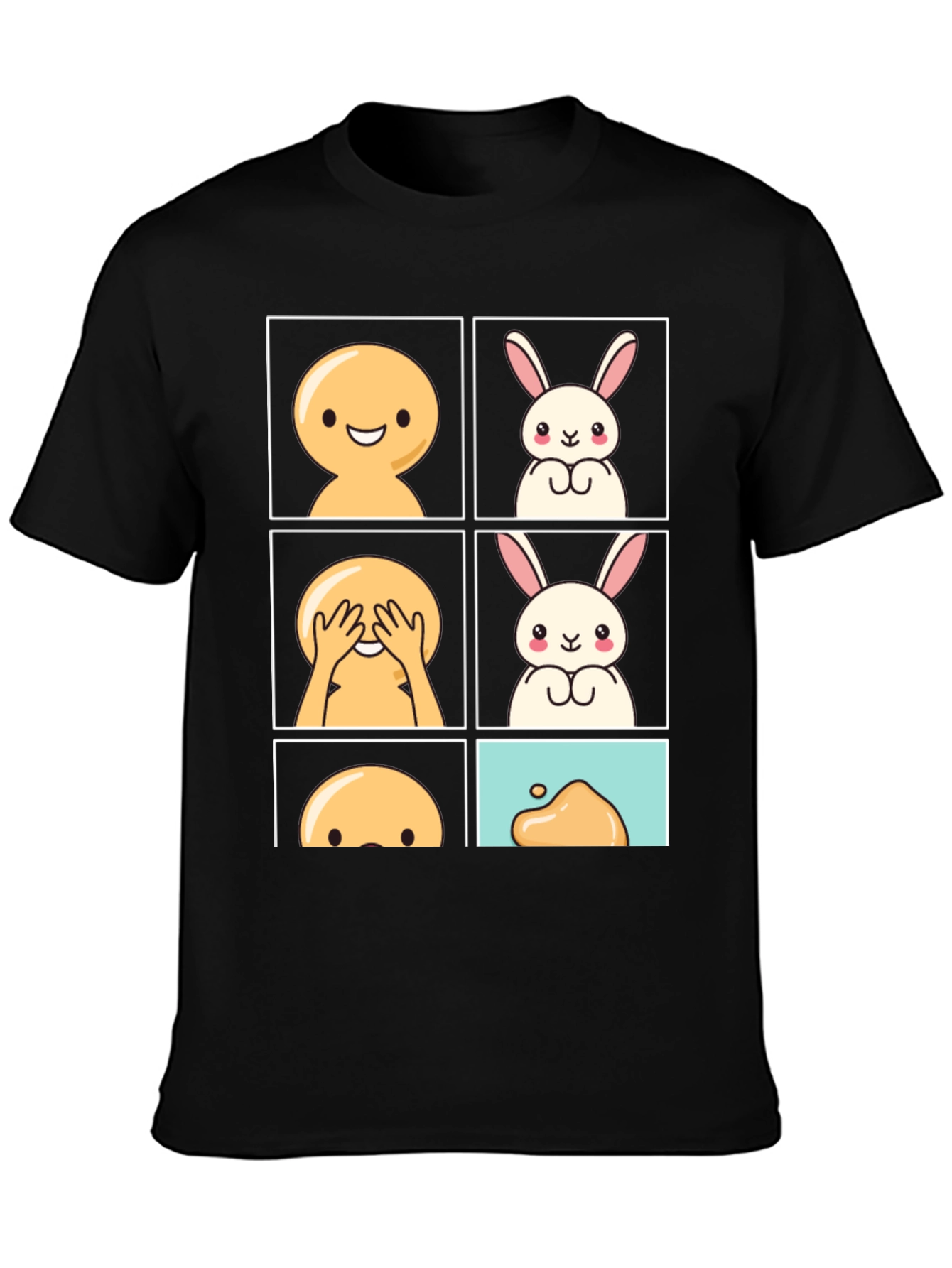 Peek-a-Boo Bunny Graphic Tee - Comfy Cotton