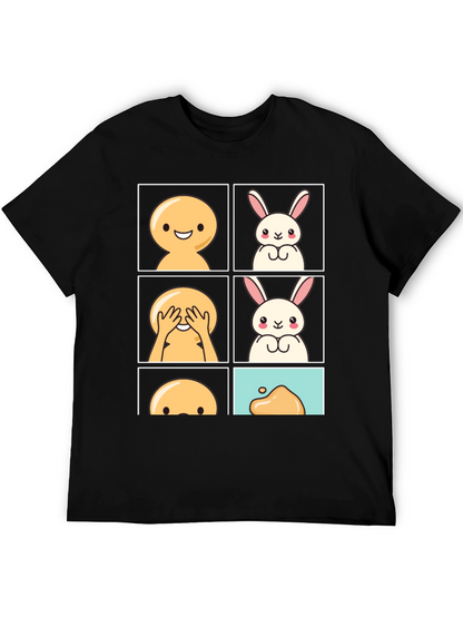 Peek-a-Boo Bunny Graphic Tee - Comfy Cotton