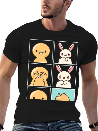 Peek-a-Boo Bunny Graphic Tee - Comfy Cotton