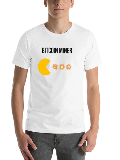 Bitcoin Miner T-Shirt - Crypto Pacman Style