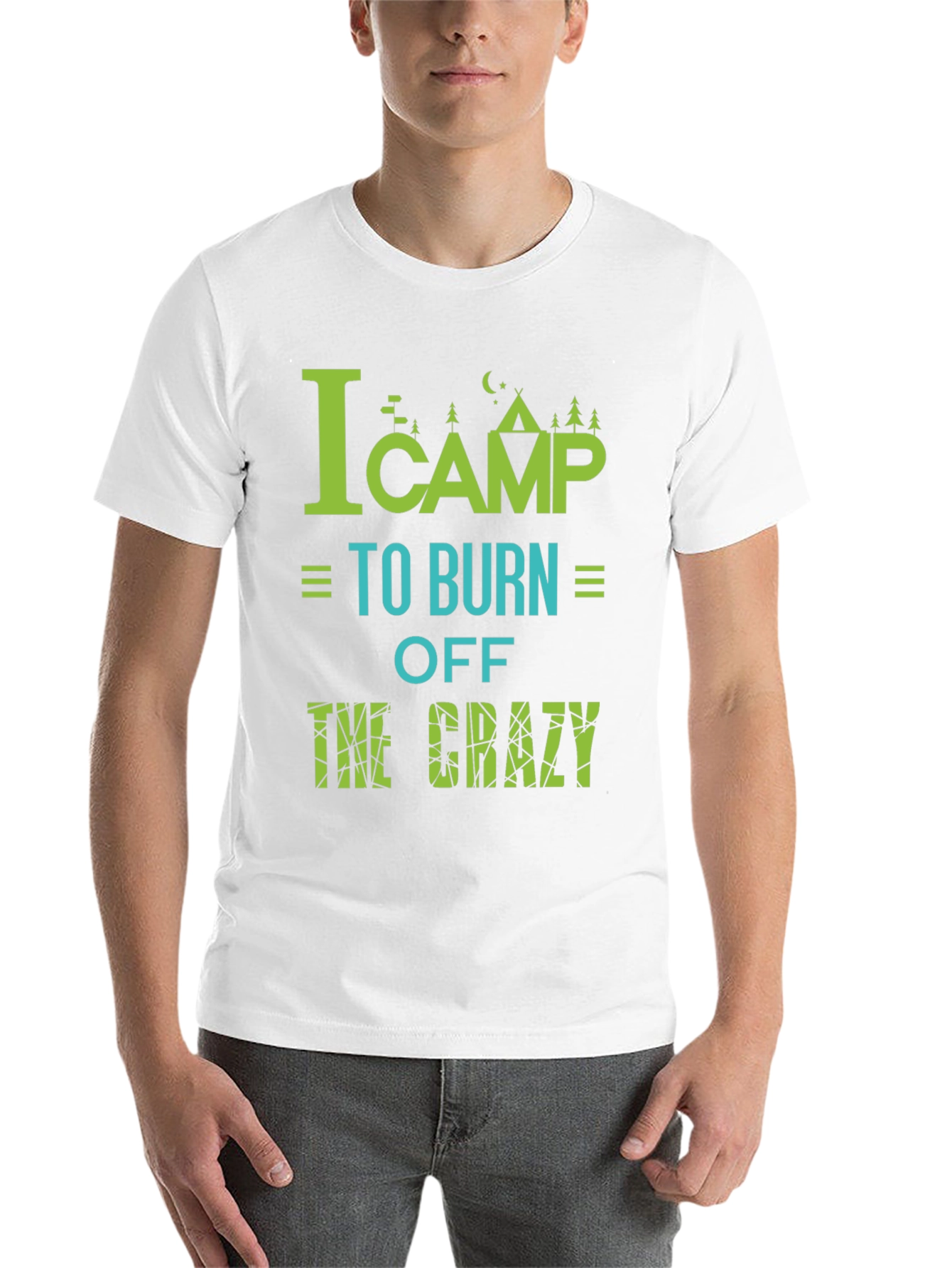 Camping Burn Off Crazy Graphic Tee