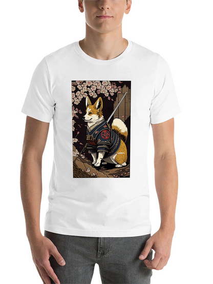 Samurai Corgi Graphic Tee
