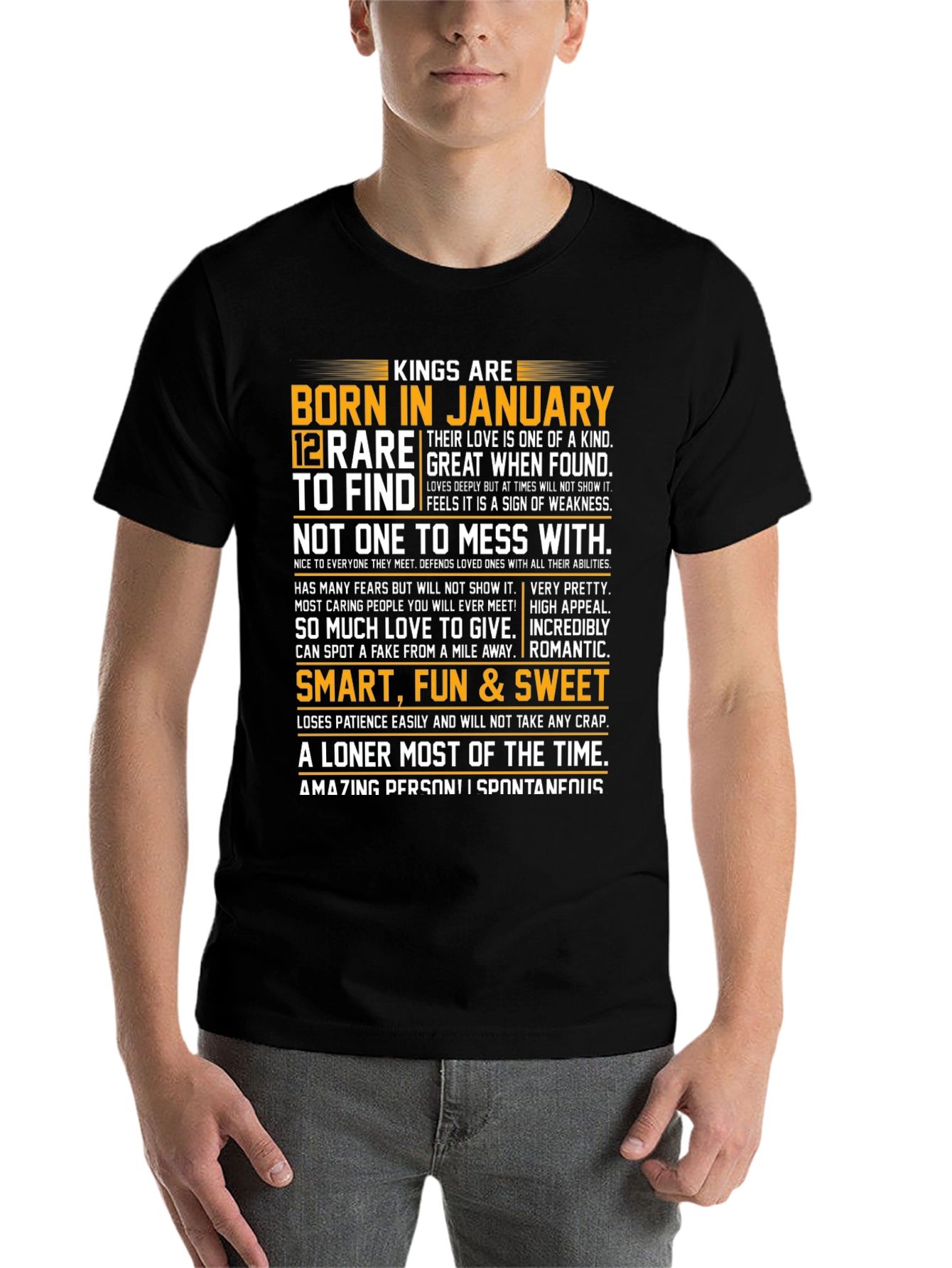 Kings Born in January Graphic Tee