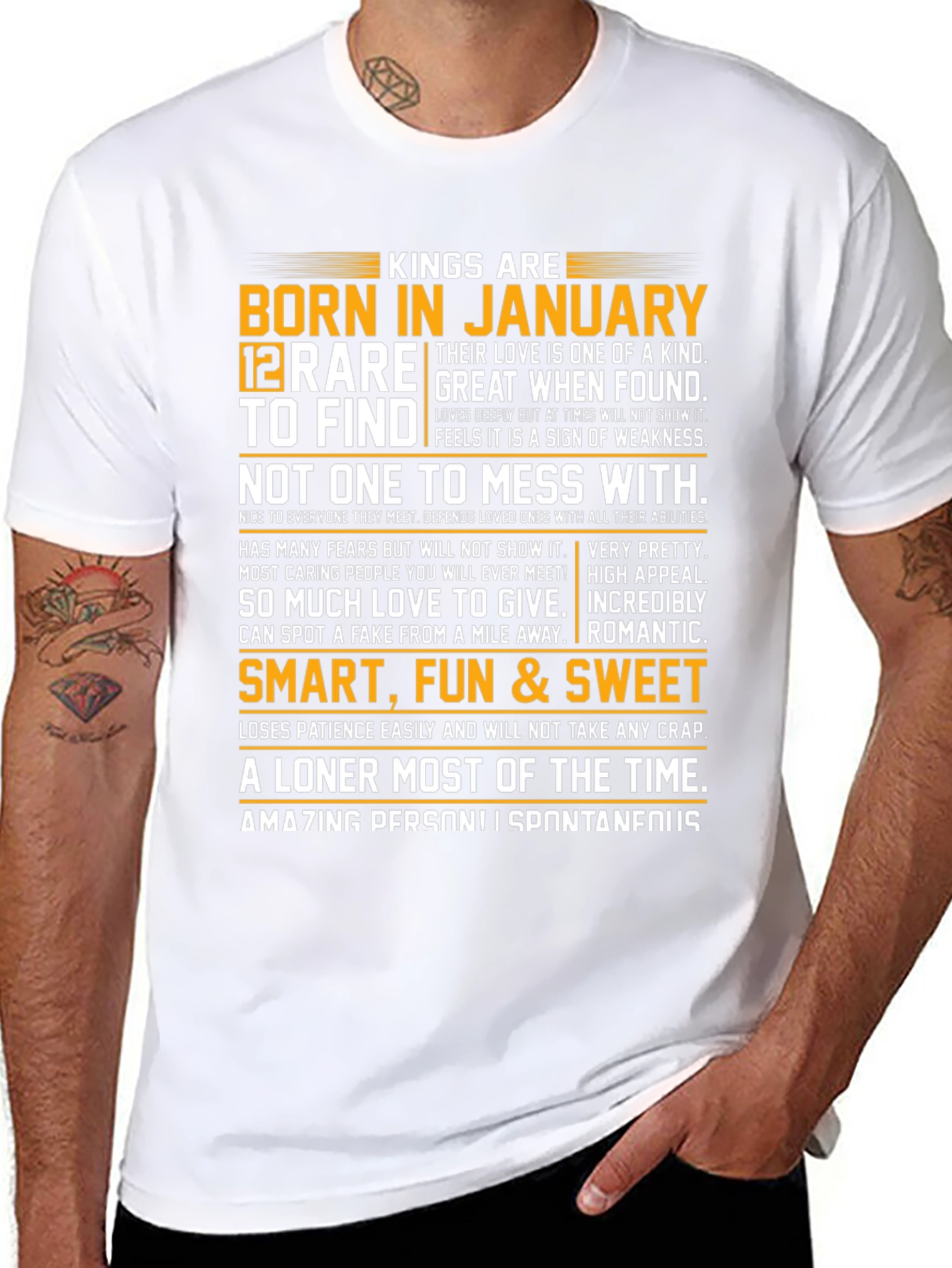 Kings Born in January Graphic Tee