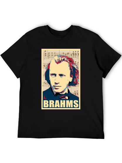 Johannes Brahms Portrait Graphic T-Shirt