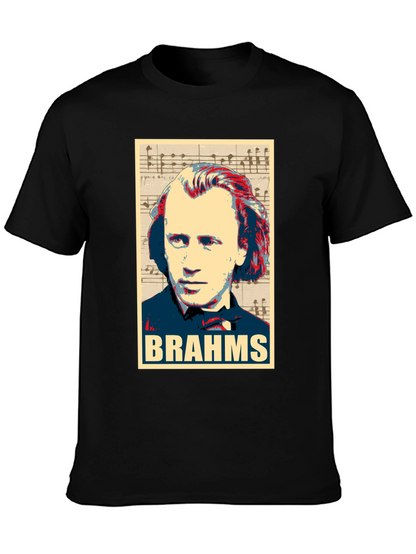 Johannes Brahms Portrait Graphic T-Shirt
